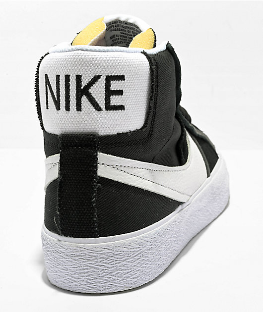 Analist lezing Weg Nike SB Zoom Blazer Mid Premium Plus Black & White Skate Shoes