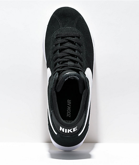 cafetería Proverbio ventaja Nike SB Zoom Bruin High Black & White Skate Shoes