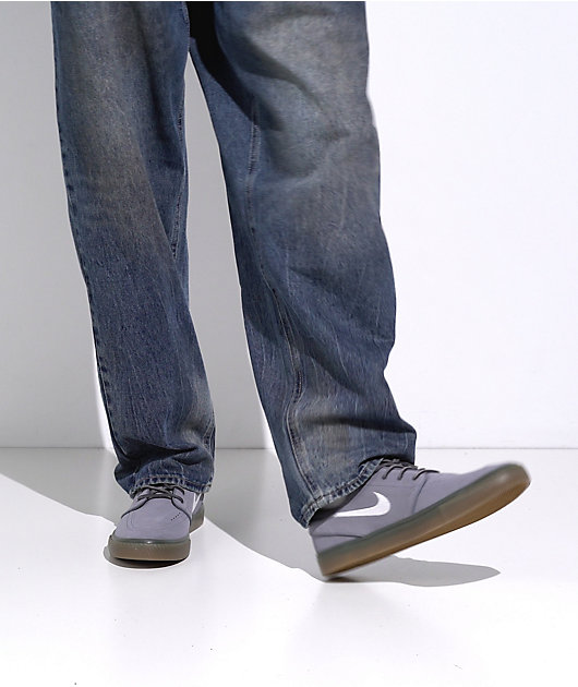 Nike SB Zoom Janoski OG+ Cool Grey, White & Gum Skate Shoes