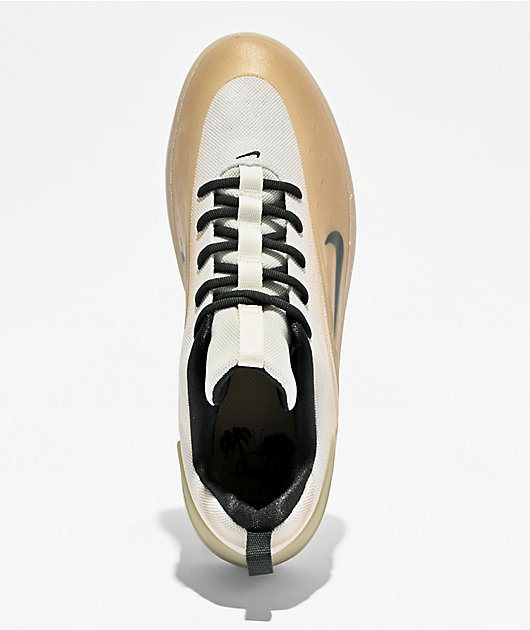 Nike SB Zoom Nyjah 4 Desert Khaki & Dark Smoke Grey Skate Shoes