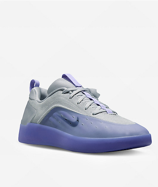 Nike SB Zoom Nyjah 4 Thistle, Black & Grey Skate Shoes | Zumiez