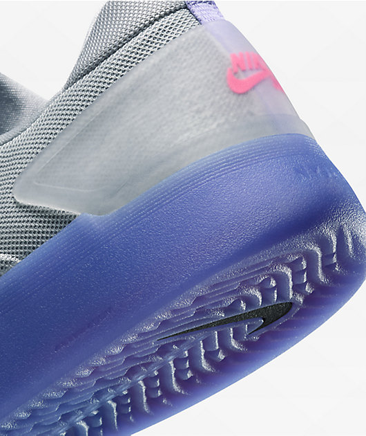 Nike SB Zoom Nyjah 4 Thistle, Black & Grey Skate Shoes | Zumiez