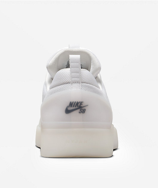 Nike SB Zoom Nyjah 4 White & Black Skate Shoes