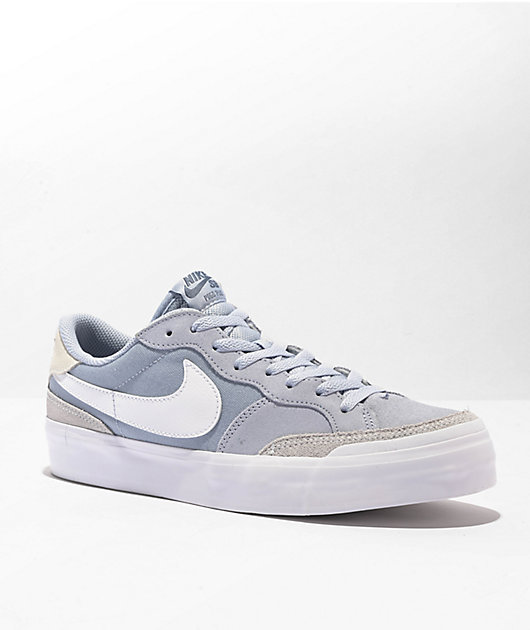 Nike SB Zoom Pogo Plus Blue, Grey, & White Skate Shoes