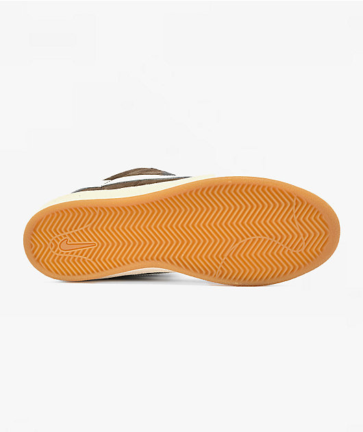 Nike SB Zoom Tennis Classic XL Brown & White Skate Shoes