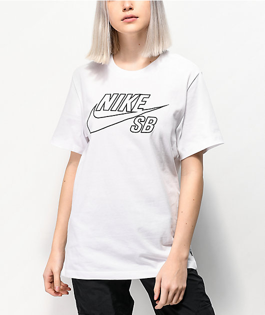 Nike SB camiseta blanca con
