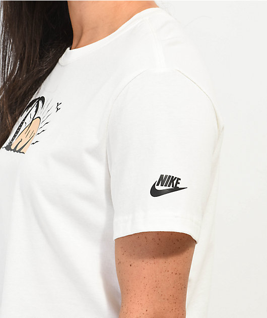 Nike SB camiseta corta crema