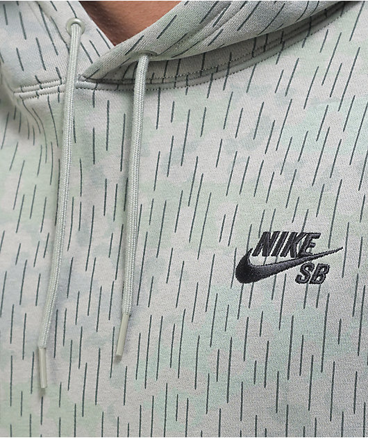 Nike SB sudadera con capucha de camuflaje verde claro
