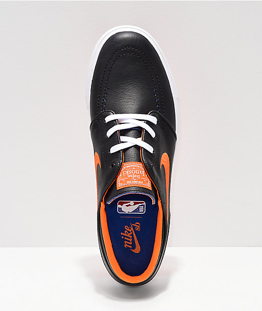 Gorrión Agencia de viajes Maravilloso Nike SB x NBA Janoski Black & Orange Skate Shoes