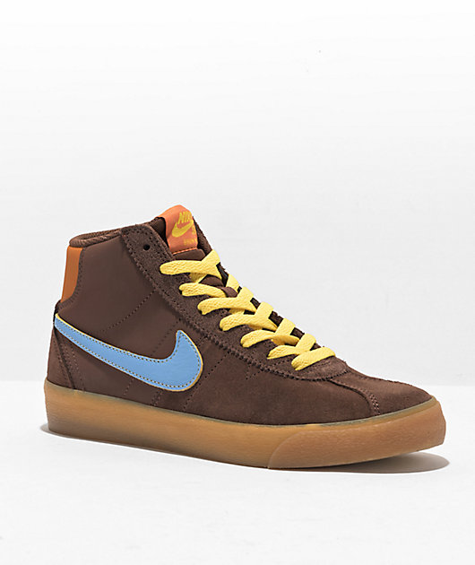 Grof Merchandising Dek de tafel Nike SB x Why So Sad? Bruin High PRM Chocolate & Blue Skate Shoes