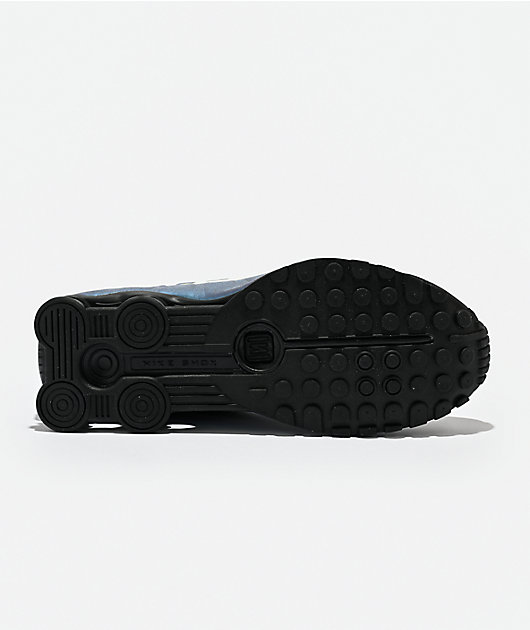 Nike Shox R4 Black, Sapphire & Liquid Lime Shoes | Zumiez