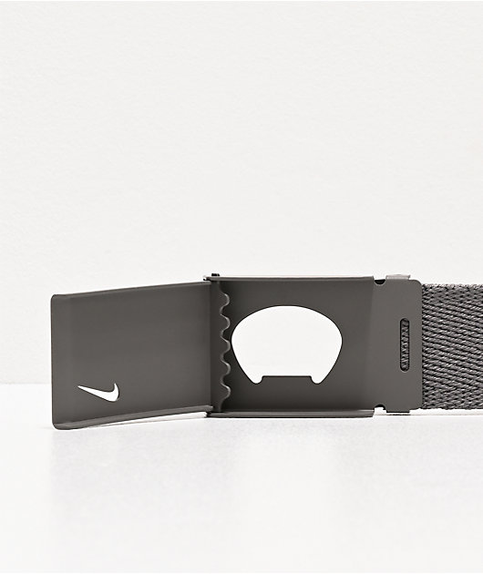 Nike Single Grey Web Belt