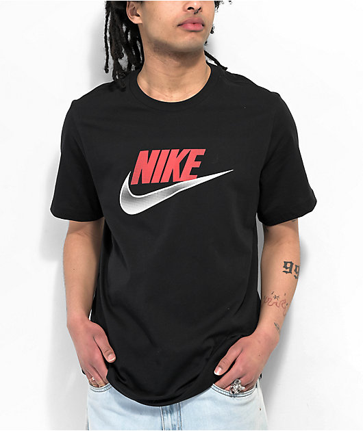 viudo Helecho Destierro Nike Sportswear 12 Month Futura Black T-Shirt