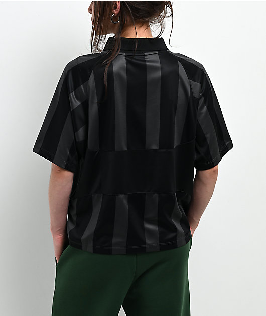 Nike Sportswear Black & Grey Stripe Jersey
