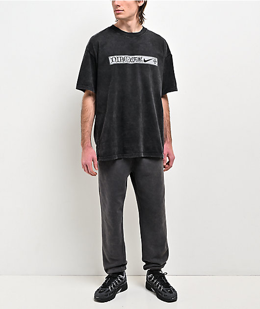 Nike Sportswear Camelot Core Black Wash T-Shirt | Zumiez