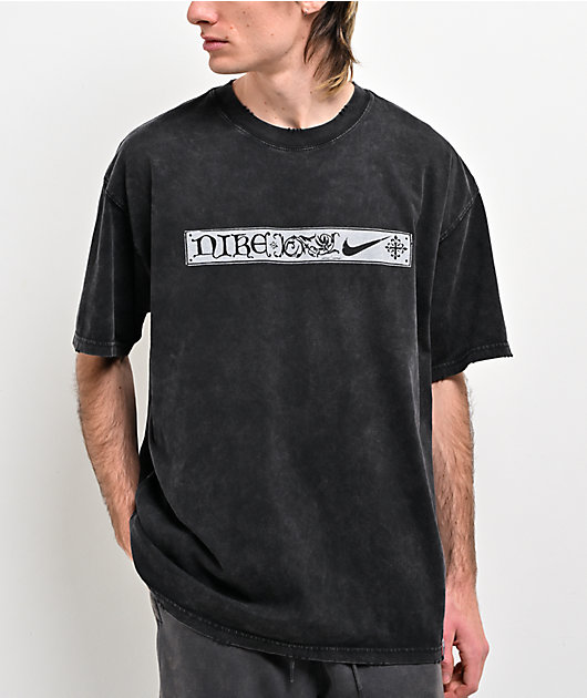 Nike Sportswear Camelot Core Black Wash T-Shirt | Zumiez