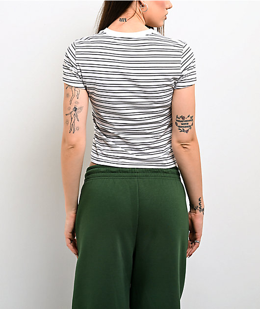 Nike Sportswear Chill Knit Stripe White T-Shirt