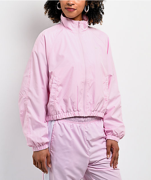 Nike Sportswear Classic UV Pink Oversized Track Jacket