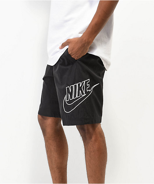 Nike Sportswear Club Alumni Black Nylon Shorts