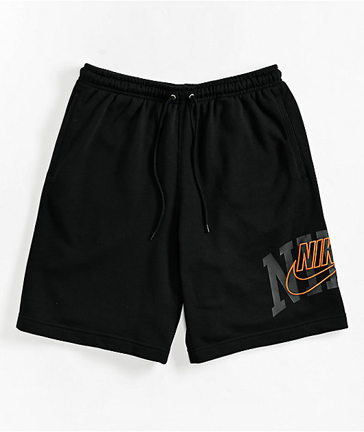 Nike Sportswear Club Arch GX Black Sweat Shorts Zumiez