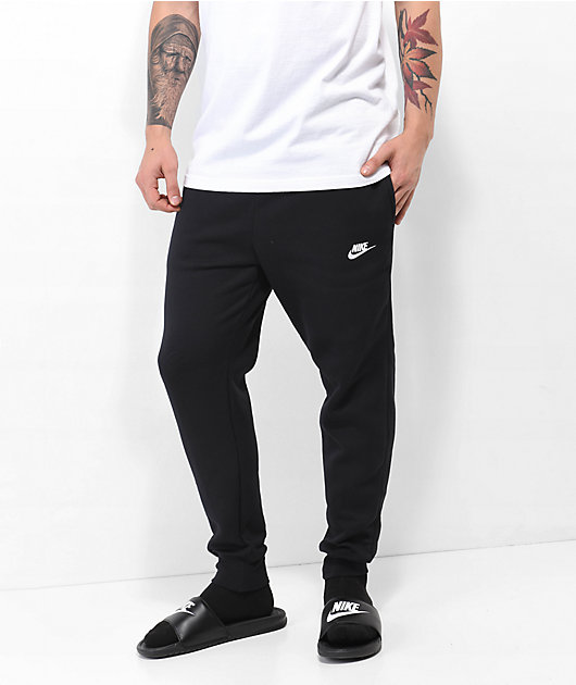 Nike Club Fleece Sportswear Men's Jogger Pants Black/White 804408-010 