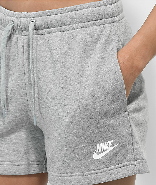 nike grey sweatpant shorts