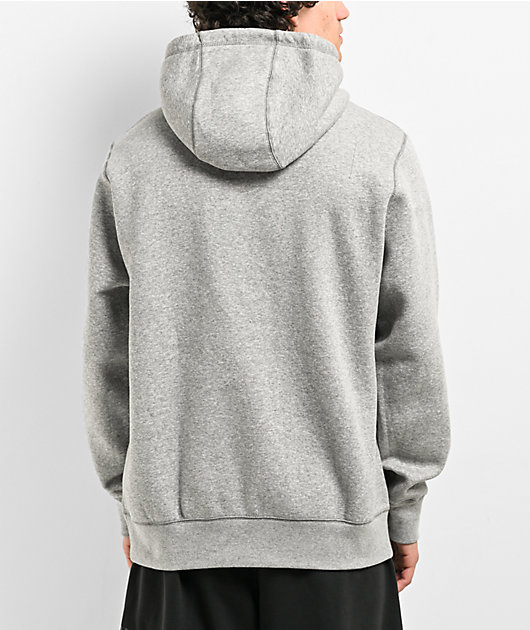 Nike heather grey hoodie hotsell