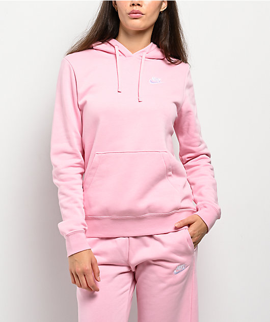 Nike Sportswear Club Fleece Pink Hoodie