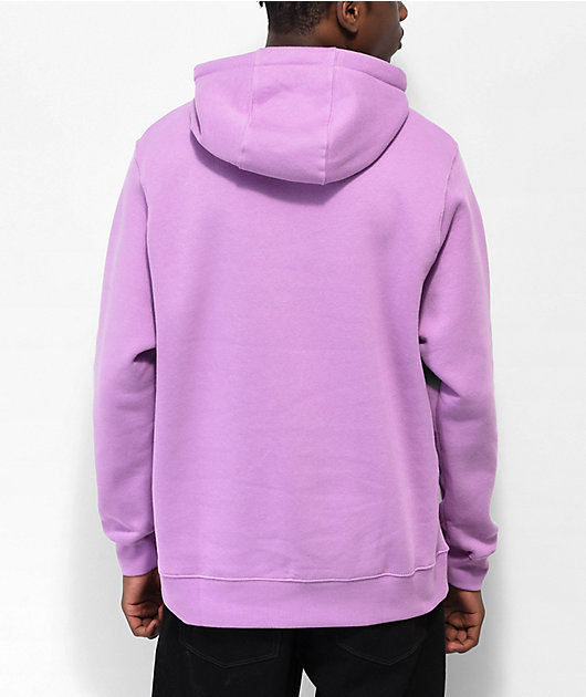 nike hoodie club small logo violet