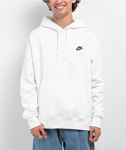 Nike Sportswear Club Fleece Full-Zip Hoodie & Joggers Set White/Black