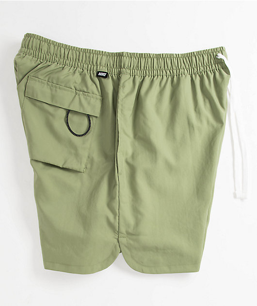 nike woven shorts mint green