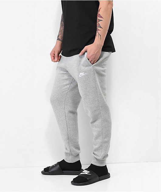 Nike Sportswear Club Fleece Joggers Mens Bottoms Grey Multi Size Track Pants