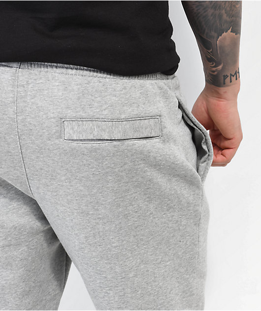 Nike Grey Oversized Mid Rise Club Fleece Sweatpants