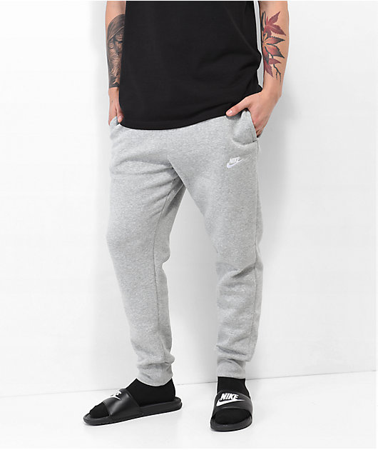 Grey nike joggers medium sale