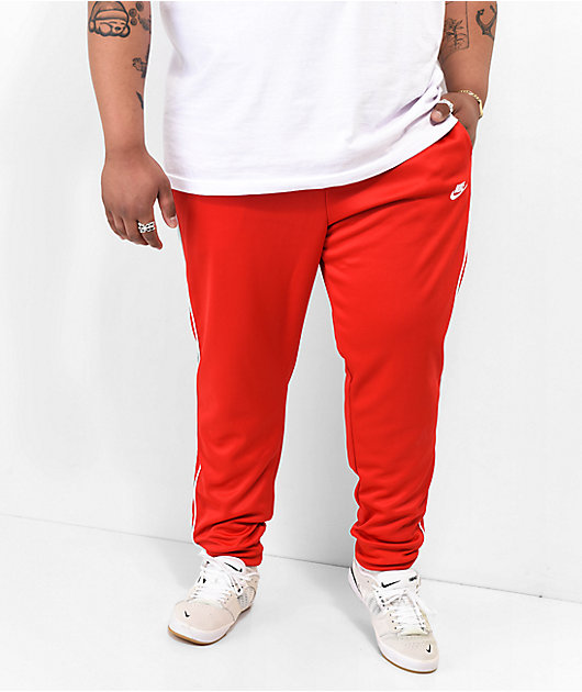 Nike Sportswear Club Polyknit Red  White Jogger Sweatpants