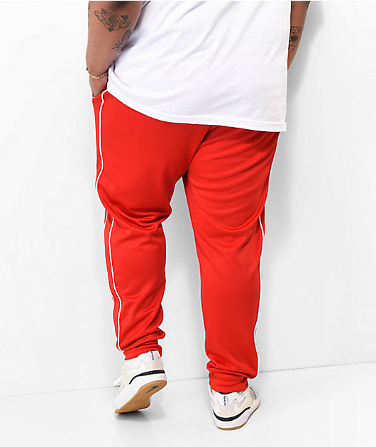 3PIN Trackpants  Buy 3PIN Men Black  Red Solid Cotton Track Pants Online   Nykaa Fashion