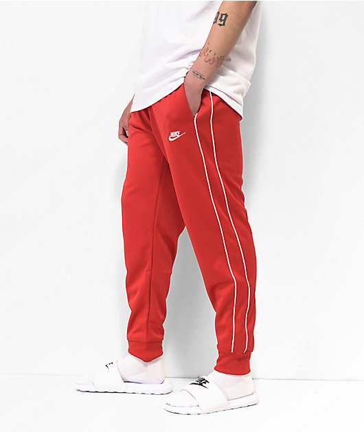 Nike joggers cheap white stripe