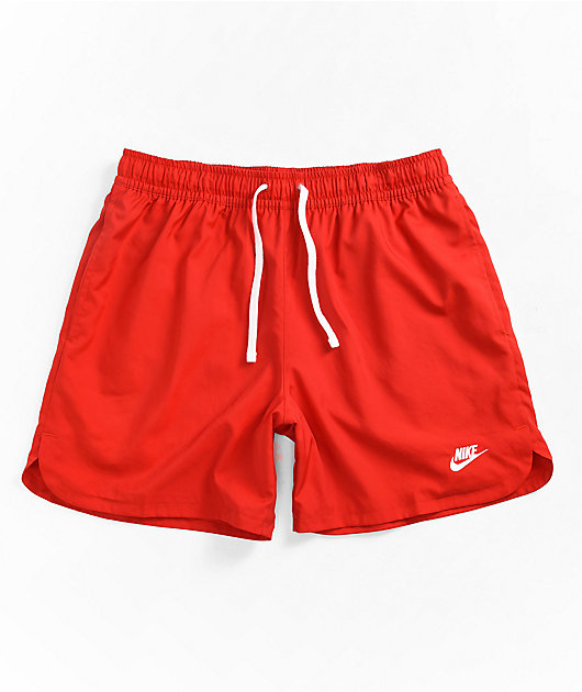 Nike Sportswear Club Red Woven Flow Shorts Zumiez