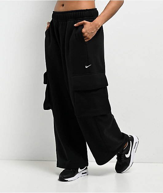 Nike Sportswear Dance Black Sail Oversized Sweatpants | Zumiez