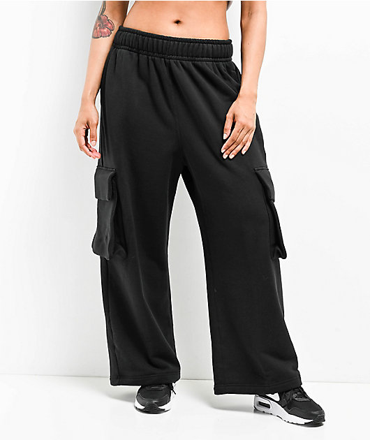 Nike Sportswear Dance Black Sail Oversized Sweatpants | Zumiez