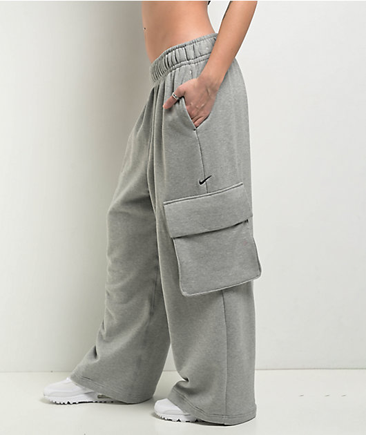 Nike Sportswear Dance Heather Grey Oversized Sweatpants