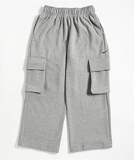 Nike Sportswear Dance Heather Grey Oversized Sweatpants