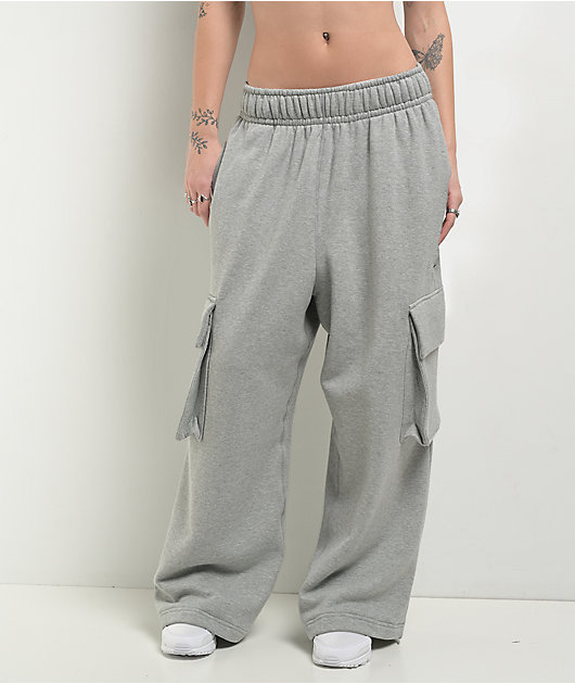 Nike Sportswear Dance Heather Grey Oversized Sweatpants