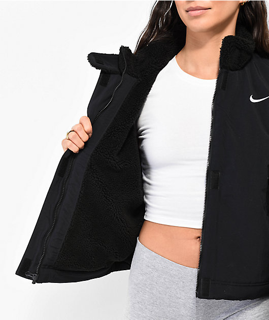 Jacket Nike Big Swoosh (Black/White) – Heat Factory