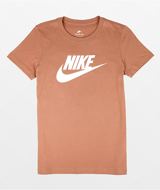 Nike Sportswear Essential Brown T Shirt Zumiez