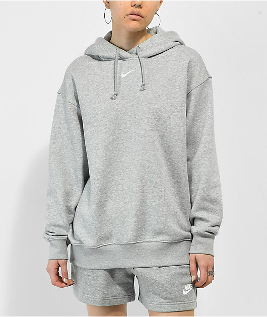 Grey nike hoodie best sale