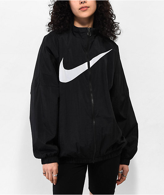 Nike Sportswear Essential HBR Black Woven Jacket Zumiez