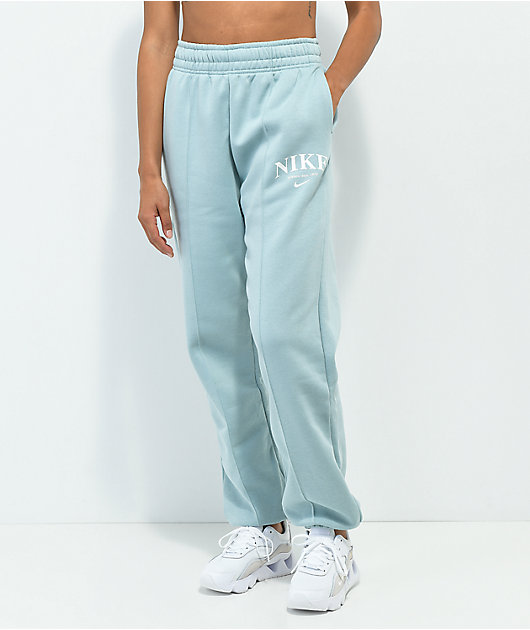 Nike Sportswear Essential Light Blue Fleece Sweatpants Zumiez