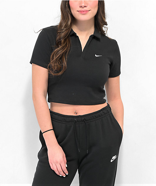 Céntrico canción Inclinarse Nike Sportswear Essential camisa polo corta negra