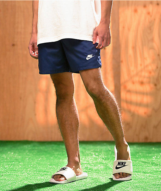 veeg Miljard aanval Nike Sportswear Essentials Navy Blue Woven Flow Shorts
